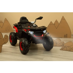 Pojazd akumulatorowy QUAD GIGANT Red Toyz by Caretero 4 mocne silniki 45 W, oświetlenie LED, pilot